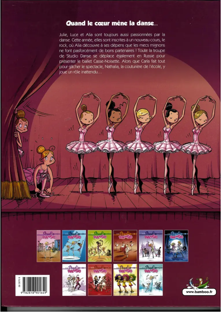 Verso de l'album Studio danse Tome 5