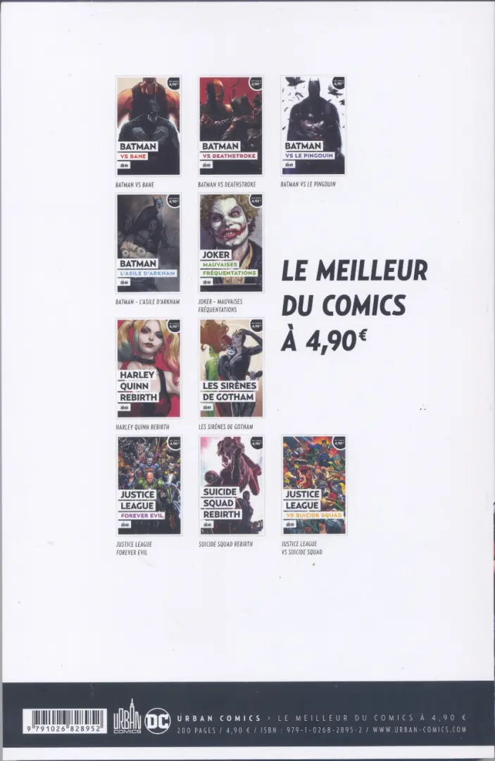 Verso de l'album Le meilleur de DC Comics Tome 2 Batman vs Desthstroke