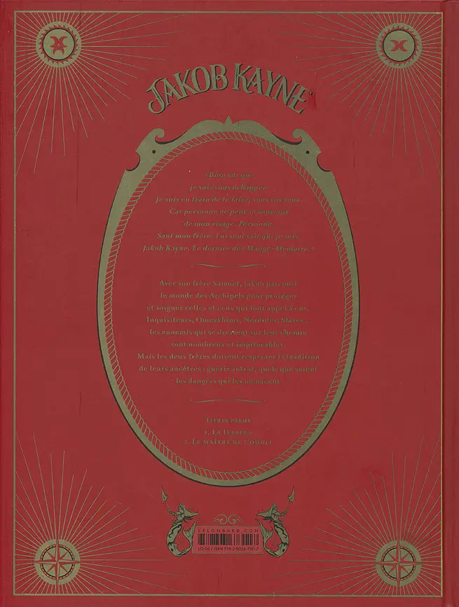 Verso de l'album Jakob Kayne Tome 2 Le maître de l'oubli