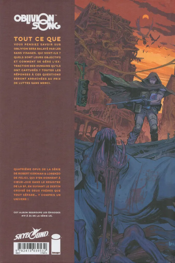 Verso de l'album Oblivion Song Tome 4