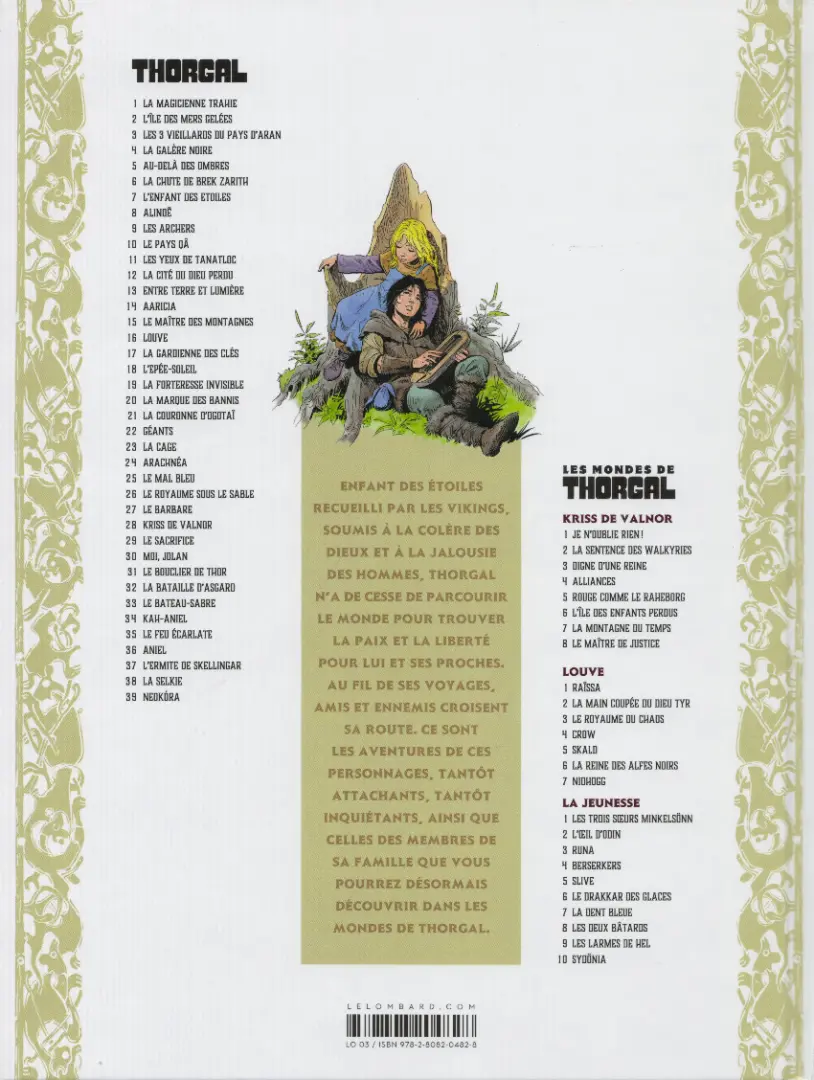 Verso de l'album Les mondes de Thorgal - La Jeunesse de Thorgal Tome 10 Sydönia
