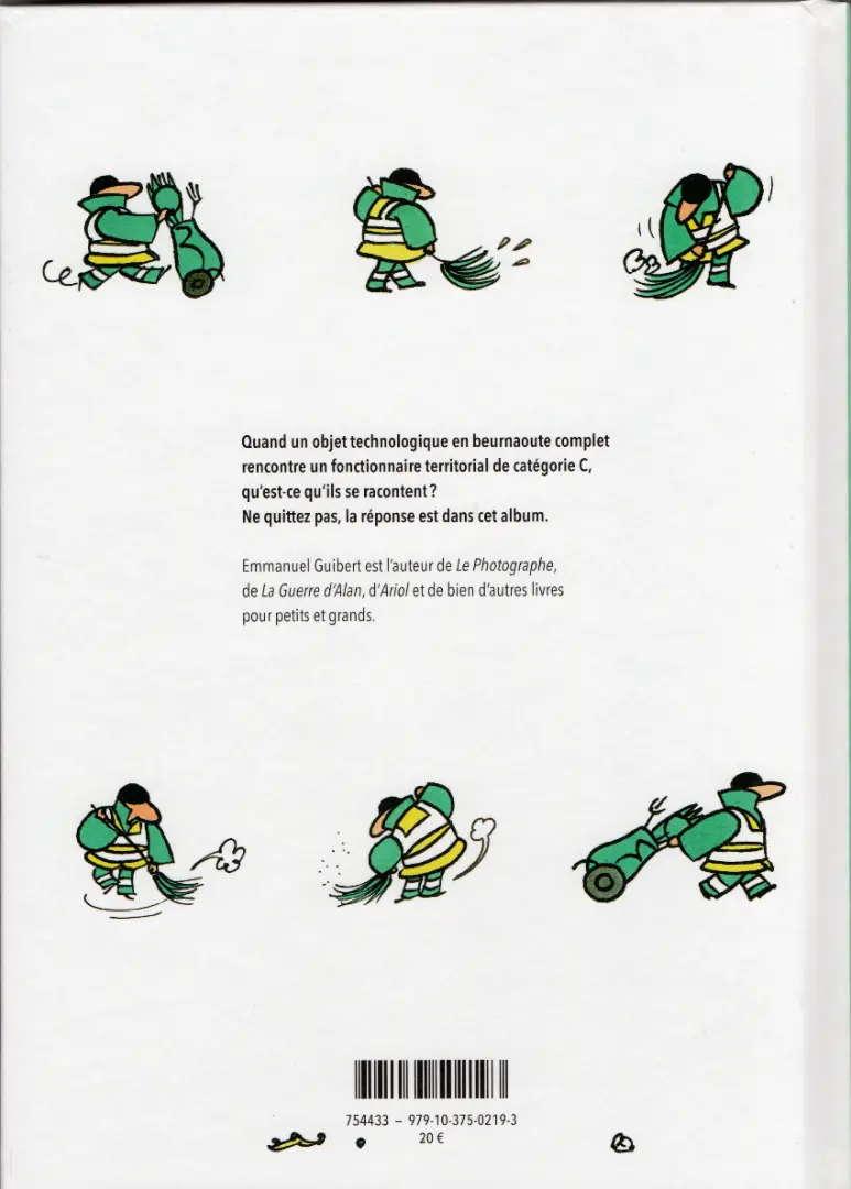 Verso de l'album Le smartphone et le balayeur