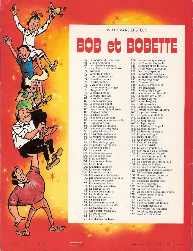 Verso de l'album Bob et Bobette Tome 89 Les mousquetaires endiablés