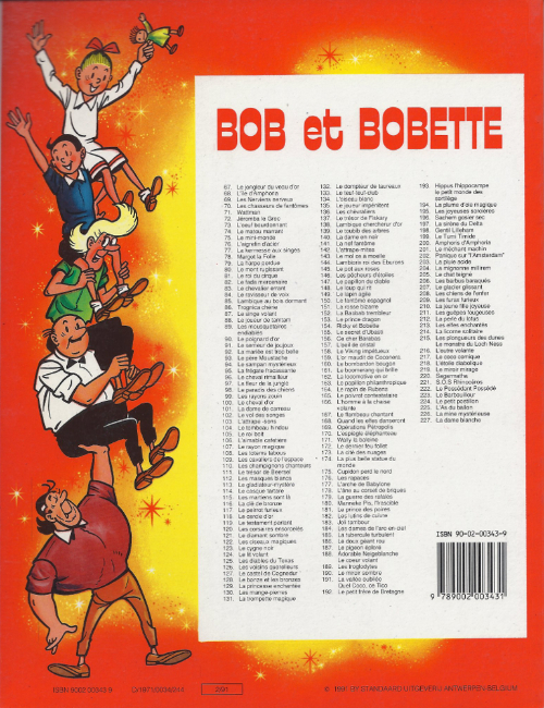 Verso de l'album Bob et Bobette Tome 124 Le lit volant
