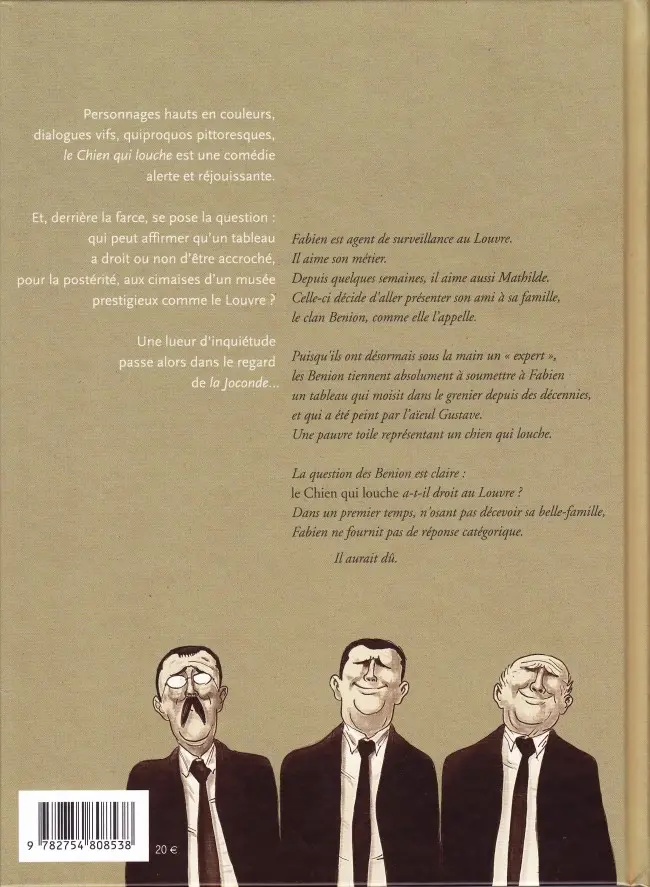 Verso de l'album Le Chien qui louche