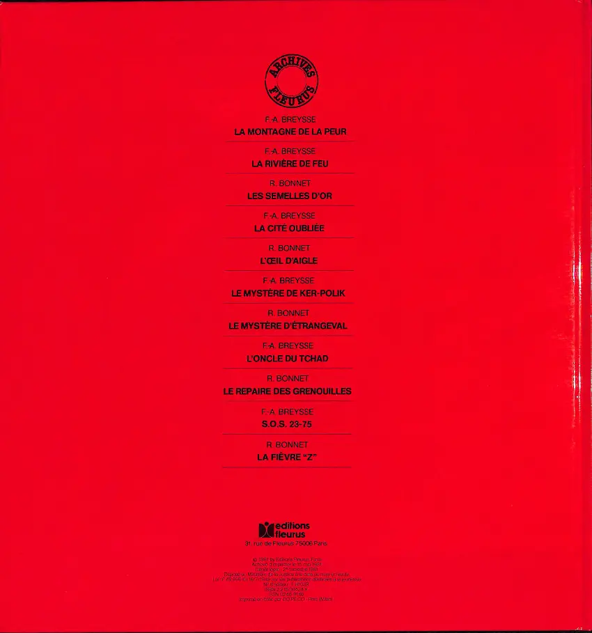 Verso de l'album Fripounet et Marisette Tome 3 La Fièvre Z