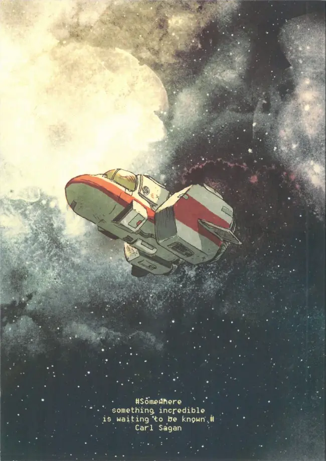 Verso de l'album Space Quest