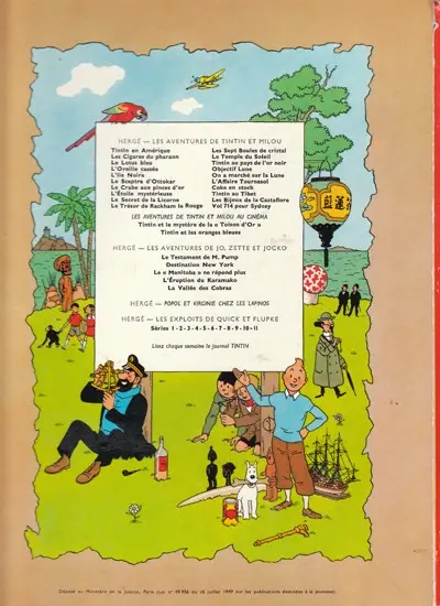 Verso de l'album Tintin Tome 14 Le temple du soleil