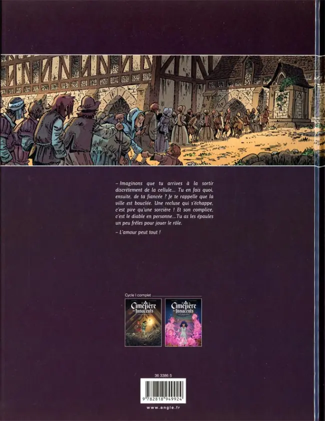 Verso de l'album Le Cimetière des Innocents Tome 2 Le Bras de Saint Anthelme