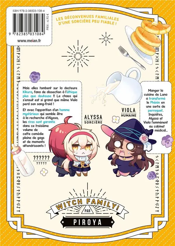 Verso de l'album Witch family ! 3
