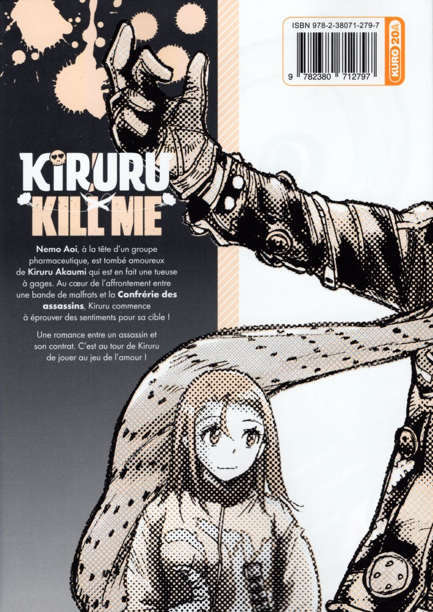 Verso de l'album Kiruru kill me Volume 4