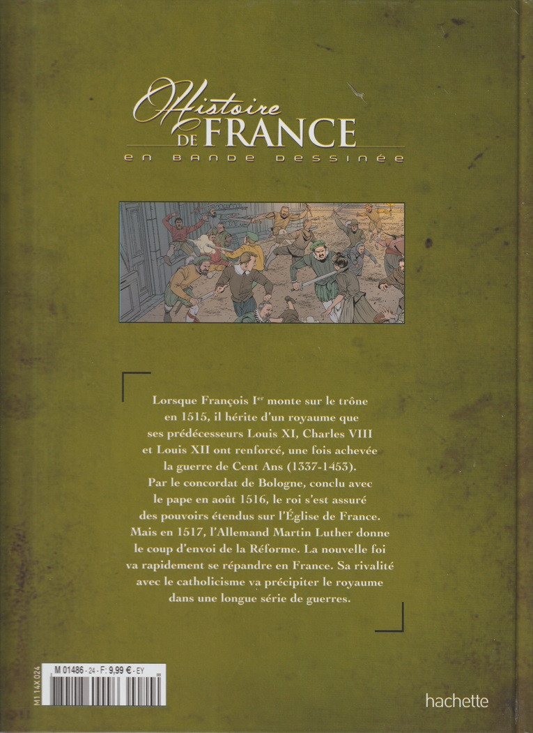 Verso de l'album Histoire de France en bande dessinée Tome 22 Les guerres de religion et la Saint-Barthélemy - 1534/1572