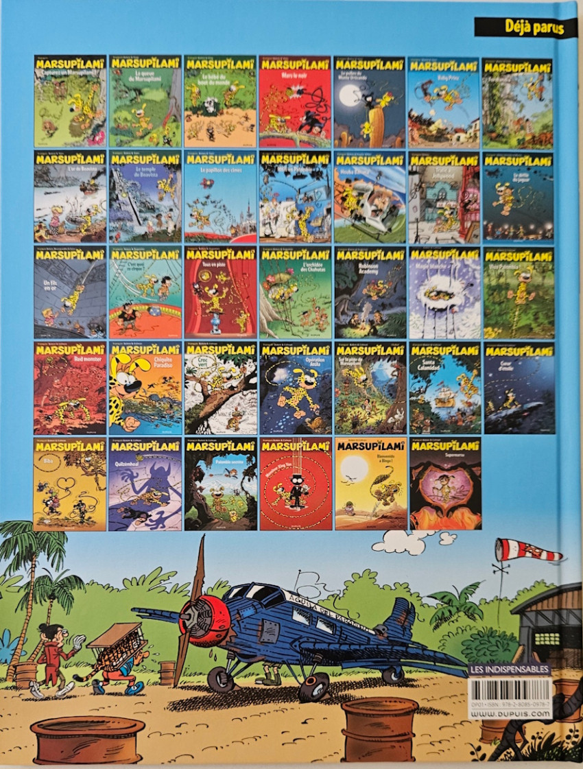 Verso de l'album Marsupilami Tome 13 Le défilé du jaguar