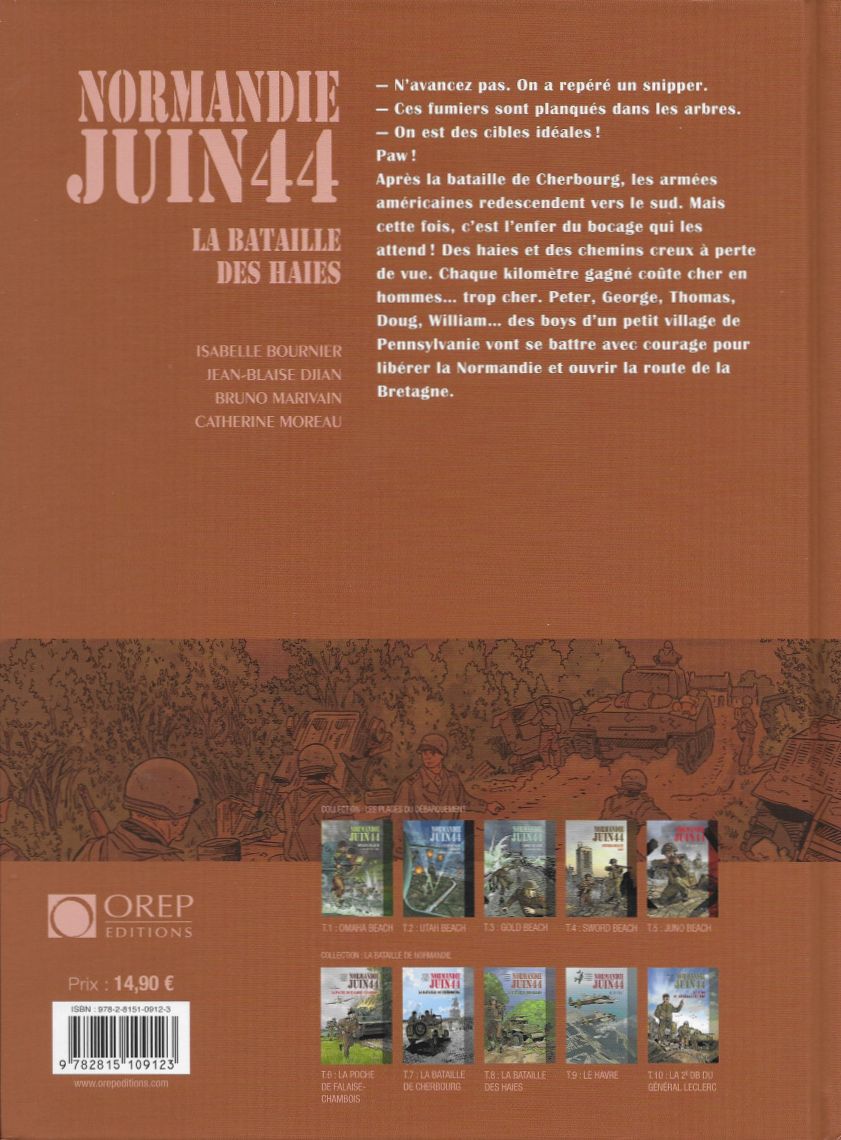 Verso de l'album Normandie juin 44 Tome 8 La bataille des haies
