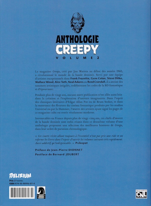 Verso de l'album Creepy Volume 2