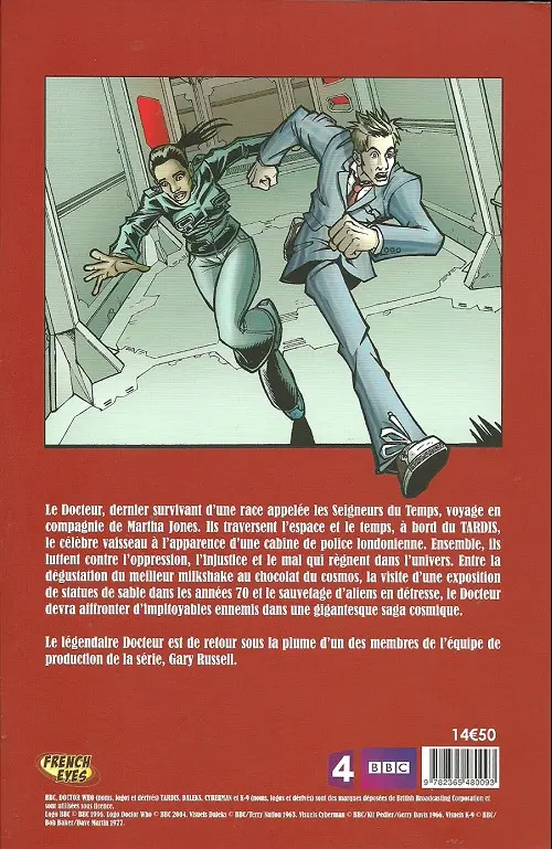 Verso de l'album Doctor Who Tome 1 Agent provocateur