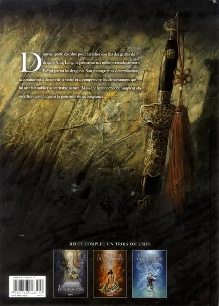 Verso de l'album La Dynastie des dragons Tome 3 La Prison des âmes