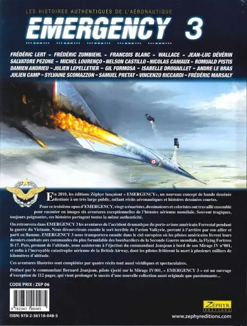 Verso de l'album Emergency N° 3