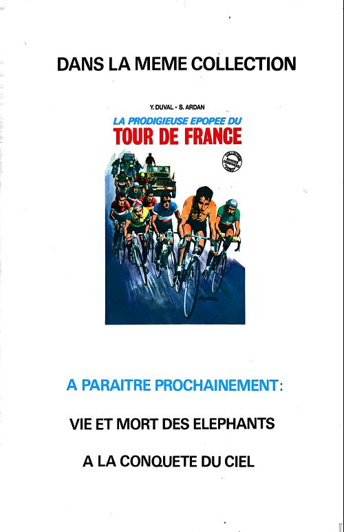 Verso de l'album Les Fabuleux Exploits d'Eddy Merckx