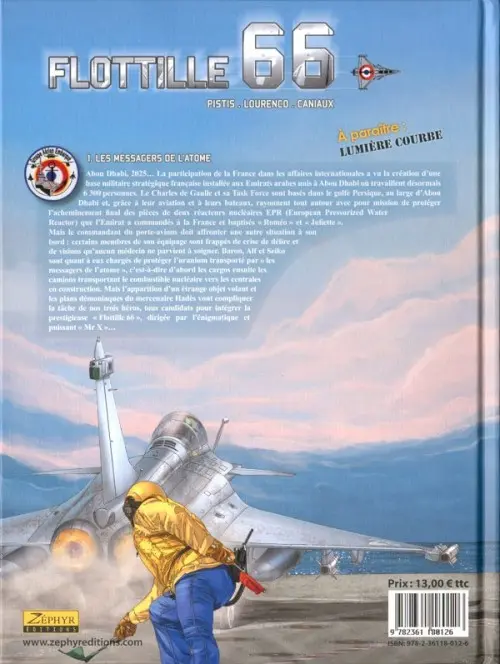 Verso de l'album Flottille 66 Tome 1 Les messagers de l'atome