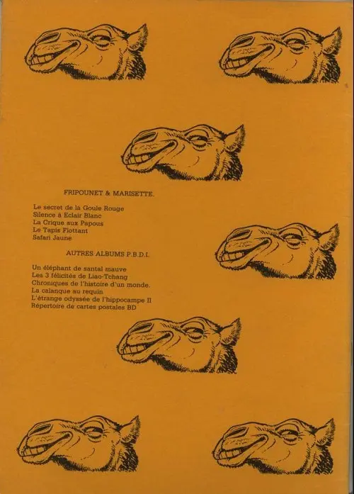 Verso de l'album Fripounet et Marisette P.B.D.I. Tome 5 Safari Jaune