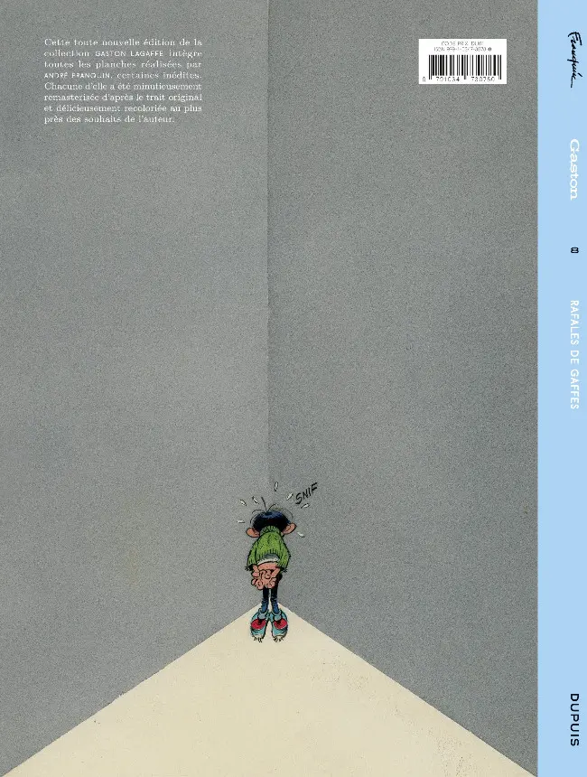 Verso de l'album Gaston Tome 8 Rafales de gaffes