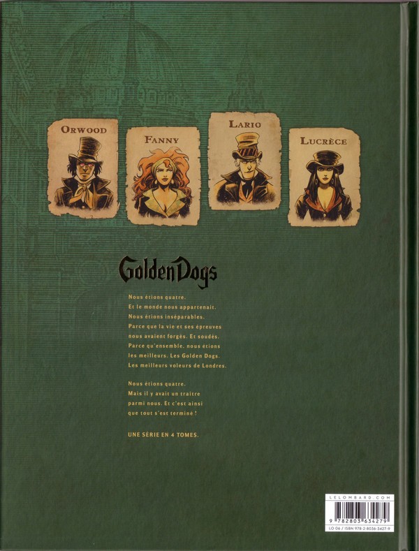Verso de l'album Golden Dogs Tome 2 Orwood
