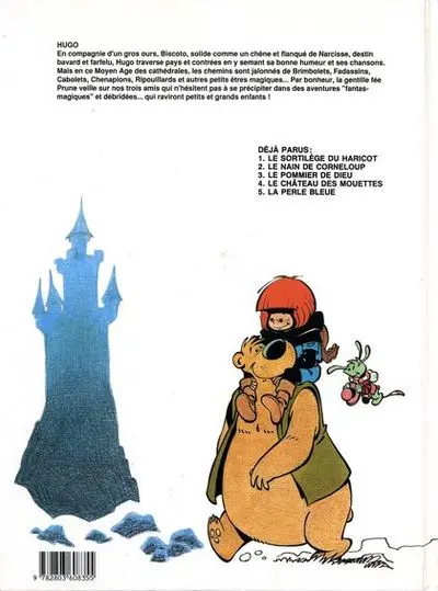Verso de l'album Hugo Tome 5 La perle bleue