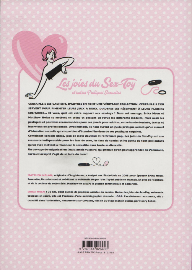 Verso de l'album Les Joies du Sex-Toy et autres Pratiques Sexuelles