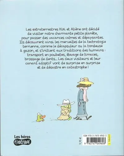 Verso de l'album Kiki et Aliène Tome 1 Touristes venus d'ailleurs