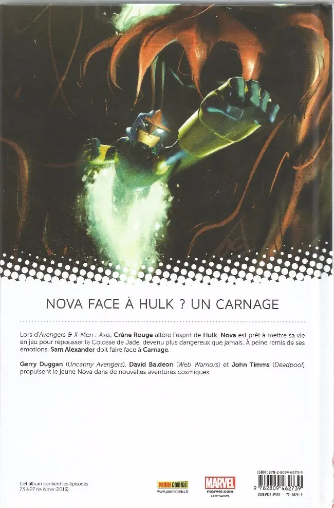 Verso de l'album Nova Tome 5 Carte de membre