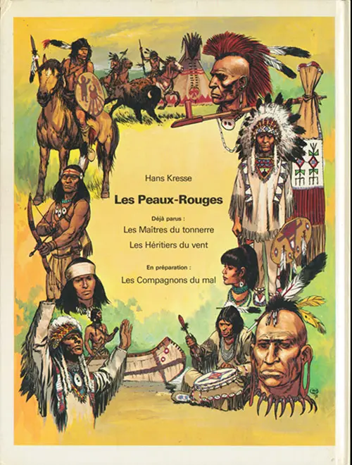 Verso de l'album Les Peaux-rouges Tome 2 Les héritiers du vent