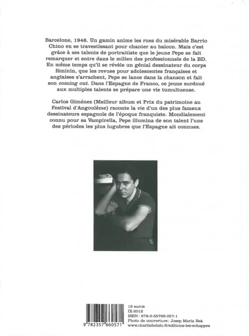 Verso de l'album Pepe Tome 1