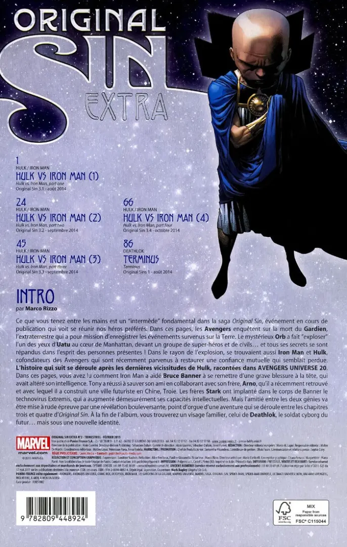 Autre de l'album Original Sin Extra Tome 2 Hulk vs Iron Man