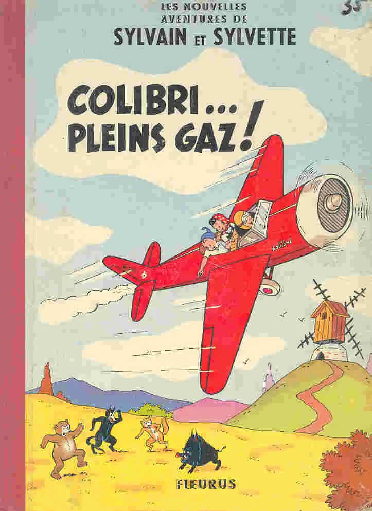 Couverture de l'album Sylvain et Sylvette (Les nouvelles aventures de) Tome 4 Colibri... pleins gaz !