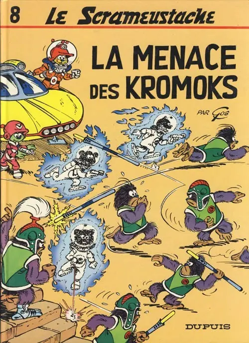 Couverture de l'album Le Scrameustache Tome 8 La menace des Kromoks