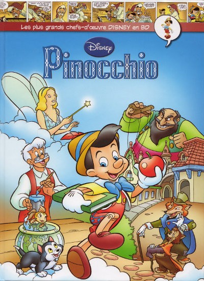 Couverture de l'album Les plus grands chefs-d'œuvre Disney en BD Tome 18 Pinocchio