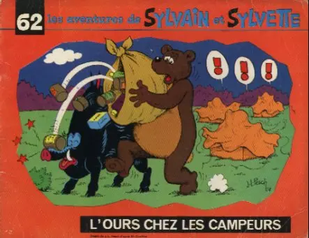Couverture de l'album Sylvain et Sylvette Tome 62 L'ours chez les campeurs