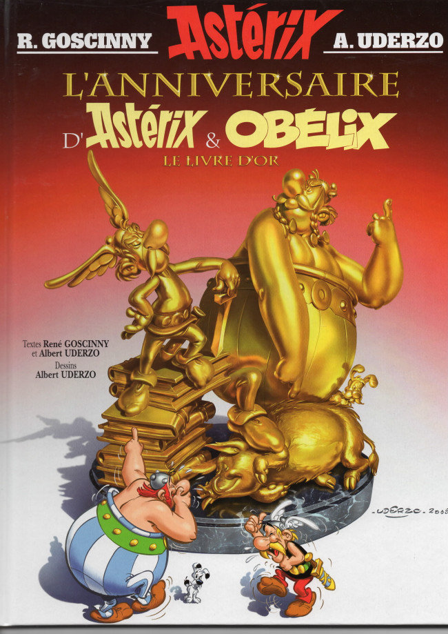 Couverture de l'album Astérix Tome 34 L'anniversaire d'Astérix & Obelix - Le livre d'Or