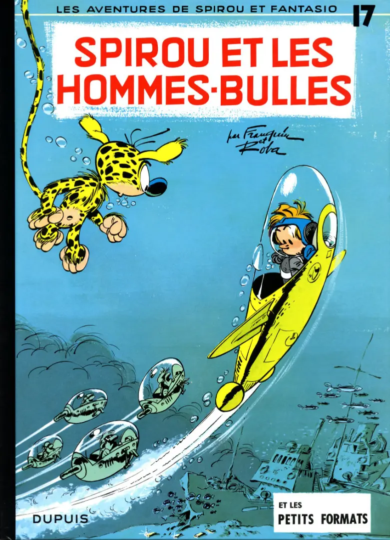 Couverture de l'album Spirou et Fantasio Tome 17 Spirou et les hommes-bulles