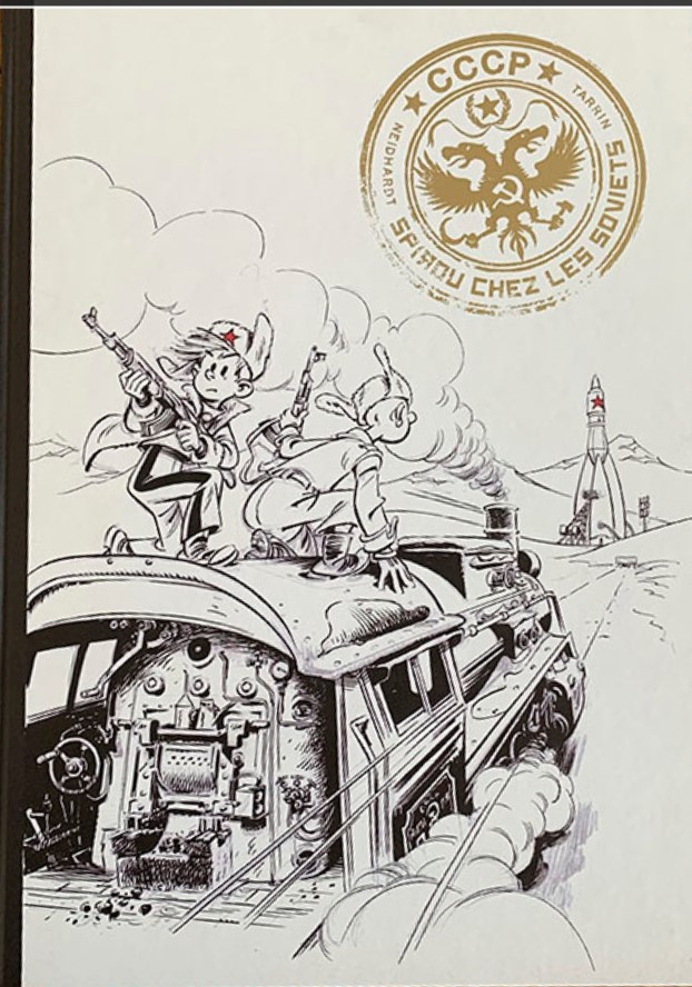 Couverture de l'album Spirou et Fantasio - Une aventure de... / Le Spirou de... Tome 16 Spirou chez les soviets