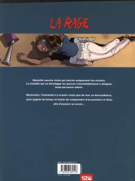 Verso de l'album La Rage Tome 1 Amina