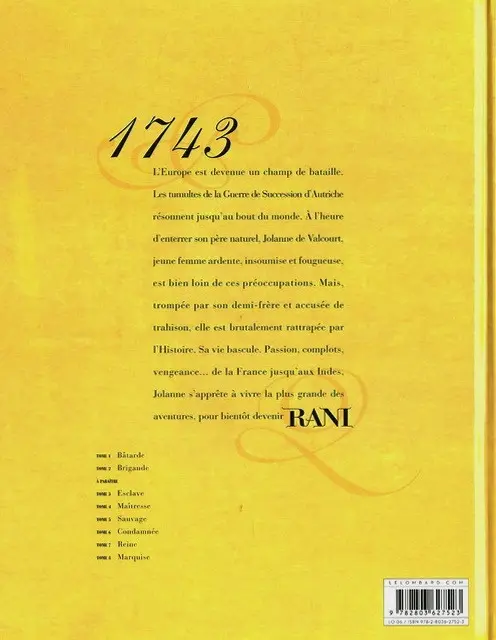 Verso de l'album Rani Tome 2 Brigande