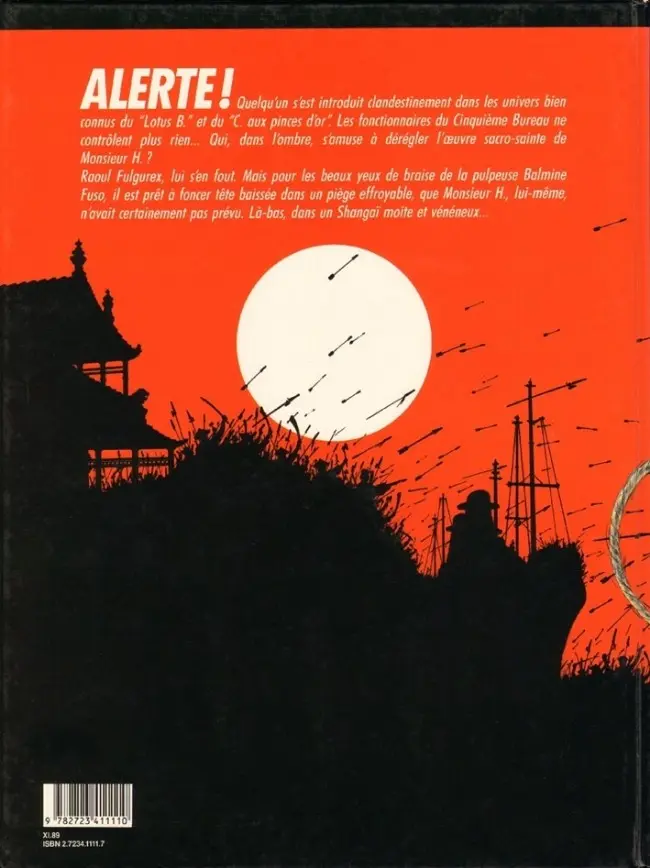 Verso de l'album Raoul Fulgurex Tome 1 Dans le secret du mystère