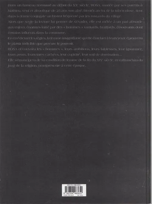 Verso de l'album Rosa Tome 1 Le Pari