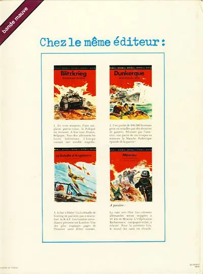 Verso de l'album La Seconde guerre mondiale - Histoire B.D. Tome 4 La Résistance - Les Armées de l'ombre