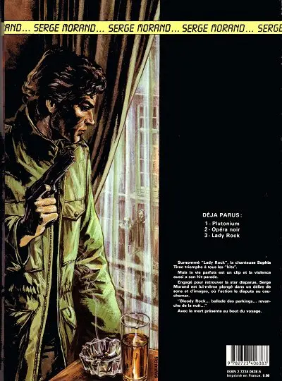 Verso de l'album Serge Morand Tome 3 Lady Rock