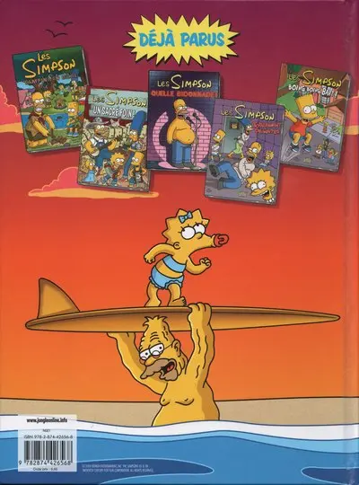 Verso de l'album Les Simpson Tome 6 Trop forts !