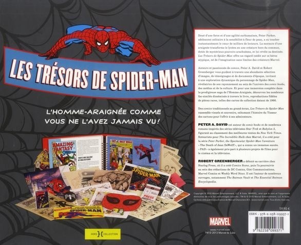 Verso de l'album Les trésors de Spider-man