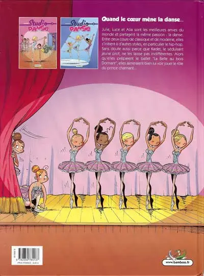 Verso de l'album Studio danse Tome 1